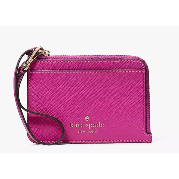 Kate Spade Schuyler Small Card Holder Wristlet in Pink – NWT - Picture 8 of 8